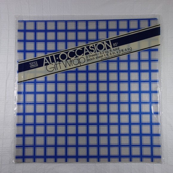 Tuttle Press All Occasion Gift Wrap Lot of 6 packs w/ 2 sheets 20x30 VTG NOS - Picture 6 of 14